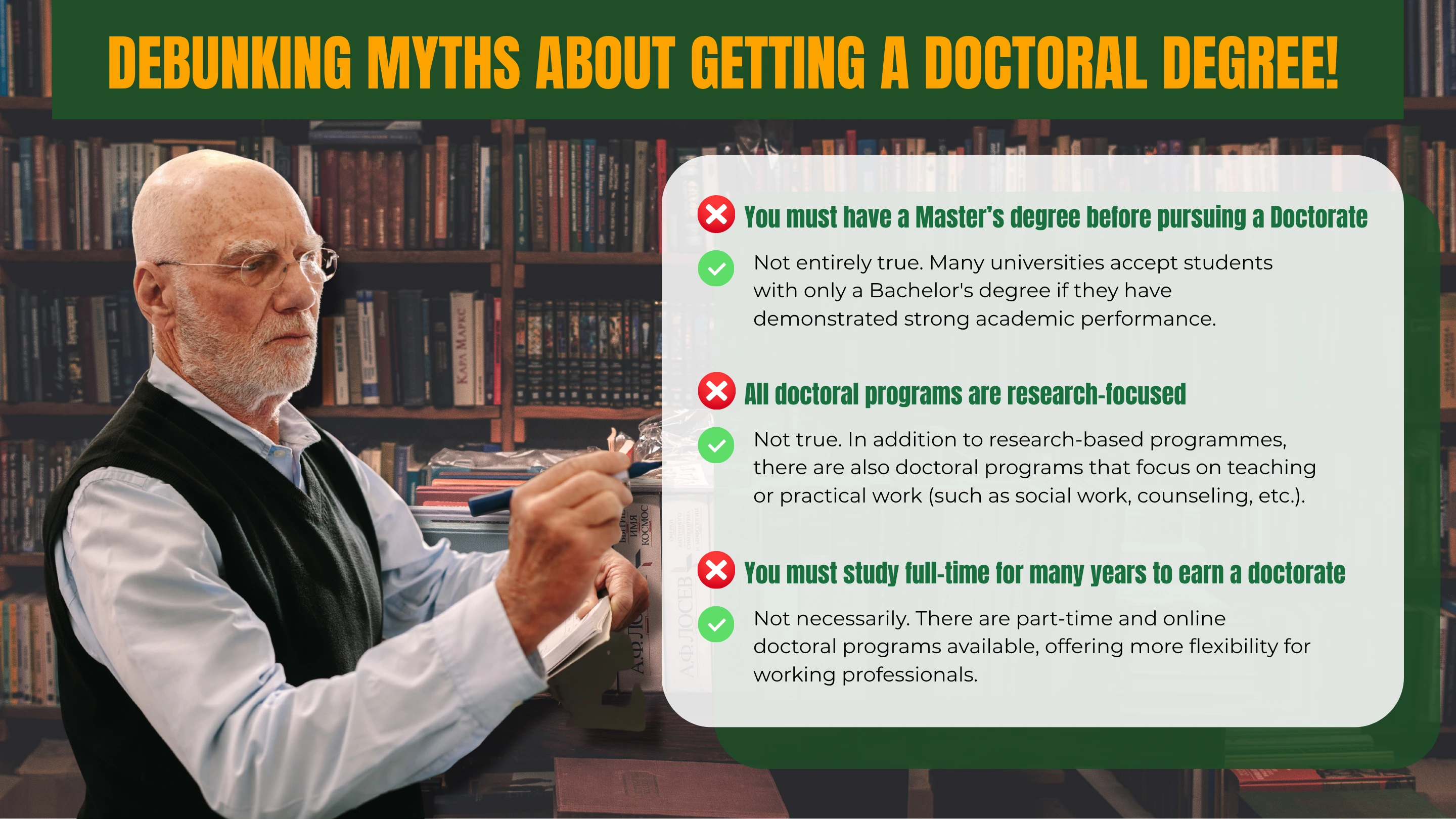 Debunking Myths About Getting a Doctoral Degree