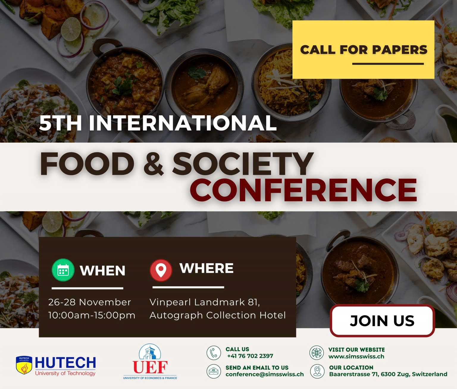 CALL FOR PAPERS - 5TH INTERNATIONAL CONFERENCE ON FOOD & SOCIETY 2025