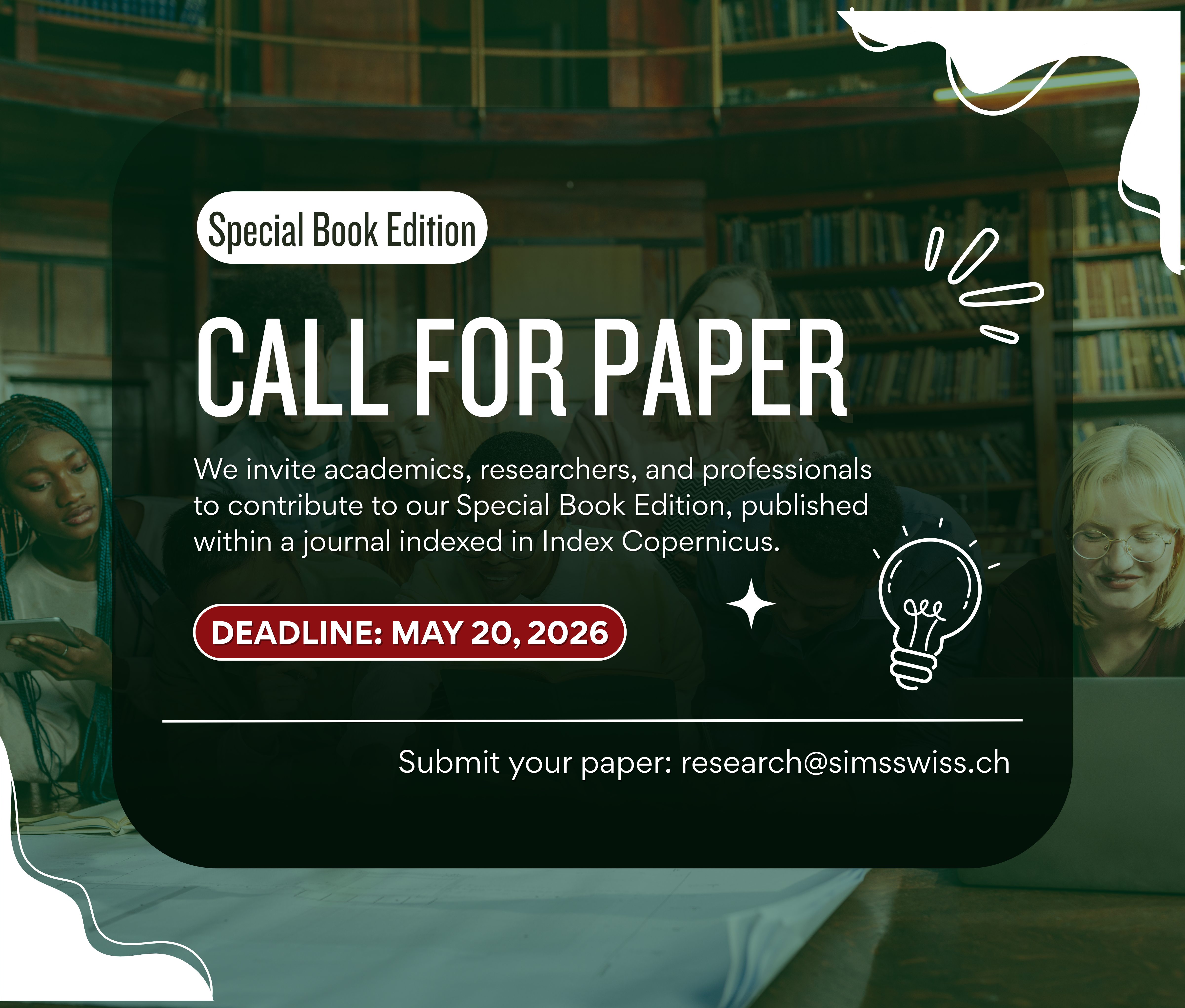 Call for Papers – Special Book Edition (SIMS)